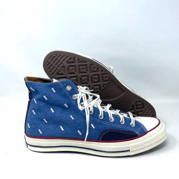 💖MEGA SALE💖Converse 171064C Chuck 70 Hight Blue White Black Women’s Size - Picture 6 of 8